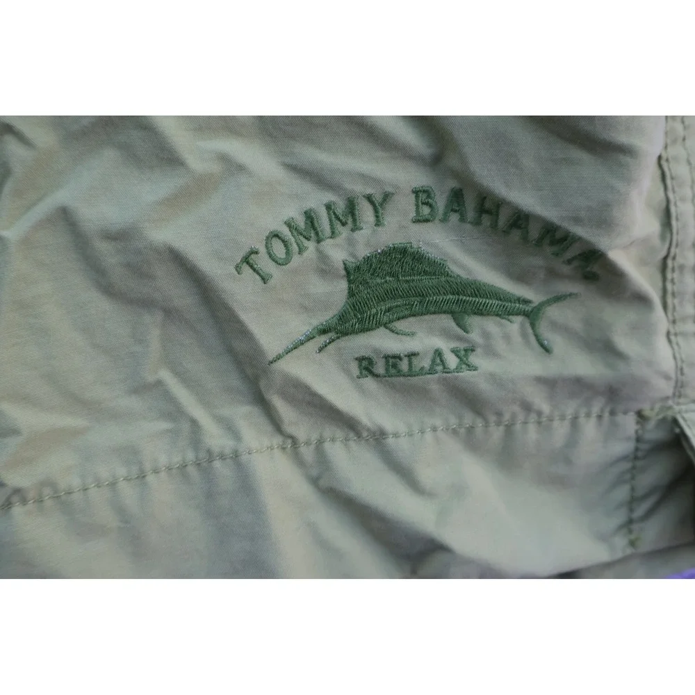Tommy Bahama Relax Mens Swim Trunks Lime Green Board Shorts XL Embroidered Logo